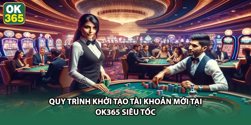 Quy trình khởi tạo tài khoản mới tại OK365 siêu tốc